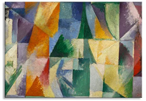 Pixxprint Glasbild, Wandbild aus Echtglas, Paul Klee - Abstürzender Vogel, 60x40 cm, inkl. Aufhängung und Abstandshalter