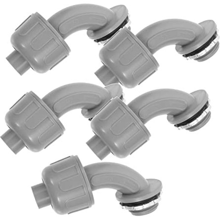 TEHAUX Elektrische Leitungen Für Zuhause Und Küche Flüssigkeitsdichte Verschraubung 5 Stück 90-Grad-winkelverschraubungen