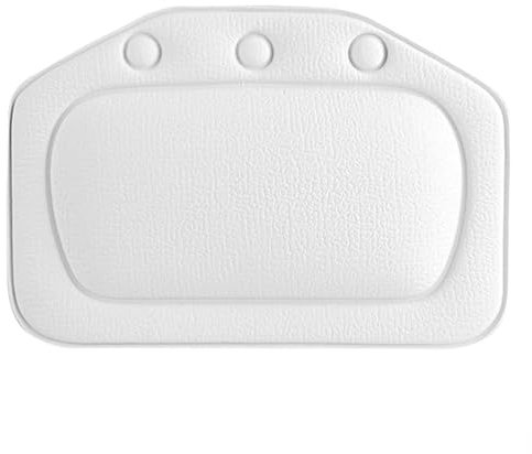 LATRAT Reposacabezas Bañera, Bañeras Almohada Espuma Suave Acolchado Spa Bañera Almohada Bañera para Uso en el Hogar (Blanco)