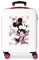Disney have a good Time Minnie So beautiful Valigia da cabina rosa 38x55x20 cm ABS rigido Chiusura laterale con combinazione 35L 2 kg 4 doppie ruote bagaglio a mano