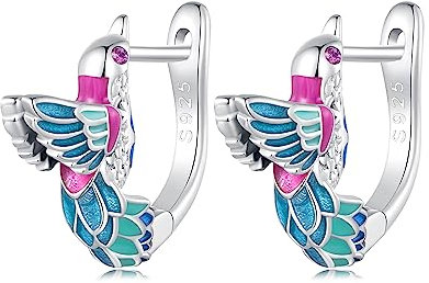 Eisvogel Ohrringe 925 Sterling Silber Ohrringe,BSE899