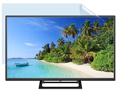 AIZYR 42-46 Zoll Anti-Blaulicht Anti UV TV Displayschutz Filter OberfläChe Anti Kratzer, Keine Blasen Passend für LCD, LED, 4K OLED und QLED HDTV Displays,42inch(L930mm*W525mm)
