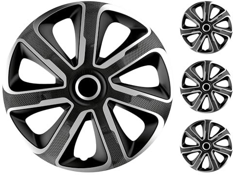 M MOTOS Set 4er Radkappen 13 Zoll - Lachen Sie über Kratzer mit diesen flexiblen, leichten Radkappen 13 Zoll. Einfache Installation, Keine Werkzeuge erforderlich, Schutz vor Verblassen!