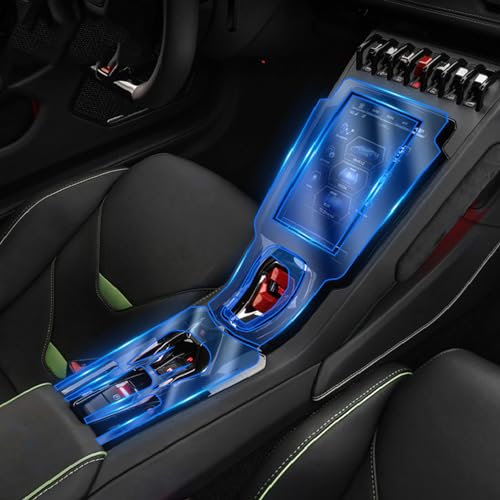 ChrOx Auto-Innen-Details Aufkleber Bildschirm Anti-Kratz-Schutz TPU PPF Armaturenbrett Panel Film Abdeckung, Für Lamborghini Huracan 2019–2023