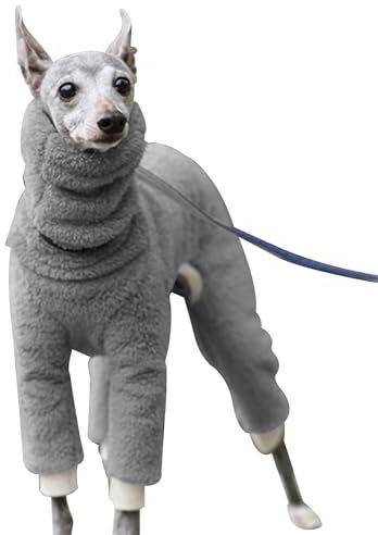 feveo Winter-Hundepullover,Winter-Hundejacke - 4 Beine, vollständig bedeckt, hoher Kragen, dehnbar, verdickend, elastisch, Ganzkörper-Hundemantel für Labrador, Golden Retriever