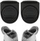Lot de 2 bouchons de rechange compatibles avec Owala FreeSip de 680,4 g, 947,2 g, pièces de joint de couvercle supérieur pour bouteille d'eau Owala de 50,9/69,9/1,2/1,2 l, bouchon en silicone, noir