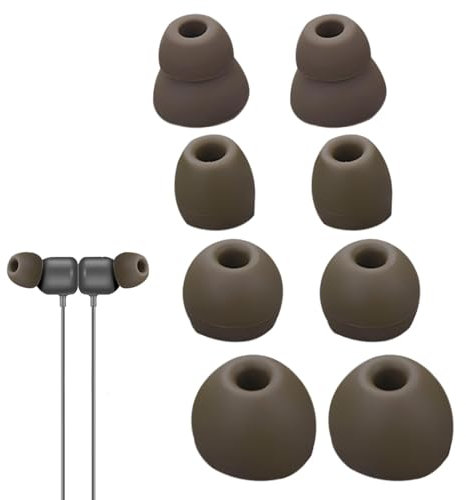 4 Pairs Silicone Earbud Tips Set, Replacement Eargels For Beats Flex/X/Powerbeats Pro Wireless Earphones (Moss Green)