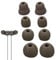 4 Pairs Silicone Earbud Tips Set, Replacement Eargels For Beats Flex/X/Powerbeats Pro Wireless Earphones (Moss Green)