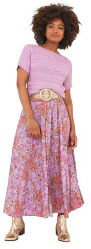 Joe Browns Damen Strickoberteil mit lockerer Passform und Farbblock Pullover, Flieder, 38