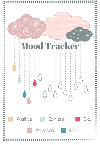 Mood Tracker Journal | Daily Tracking for Mental Health and Wellness Diary with Prompts