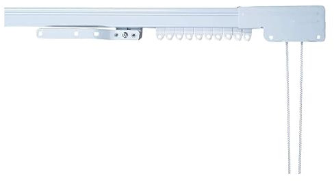 Galeone Biancheria e Tessuti - Binario Tenda da Soffitto Estendibile Scorri Tenda a Corda Bastone per Tende a Pannello Allungabile da Interni (Misura 120X213)