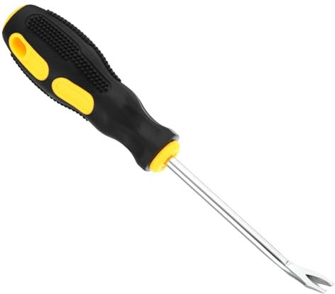 PATIKIL Upholstery Staple Remover, 4 V Curved Construction Staple Puller Staple Nail Tack Tool for Furniture Wooden Floor Photo Frame, Yellow