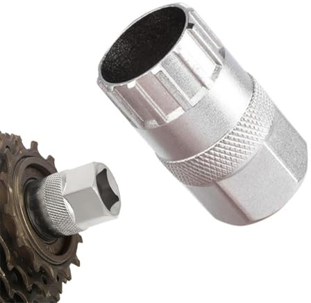 PYRUVAE Werkzeug zum Entfernen von Kassetten & Ritzel, kompatibel mit Shimano, Sunrace und Anderen 12 Rillen(Silber