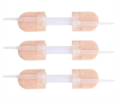3 Pezzi Fasciatura di Riparazione Della Ferita da Taglio, 70 mm x 12 mm Strisce di Cucitura Ferita con Cerniera, Colla per Fasciatura Della Ferita in Tessuto in Pile, per il Primo Soccorso e Sicurezza