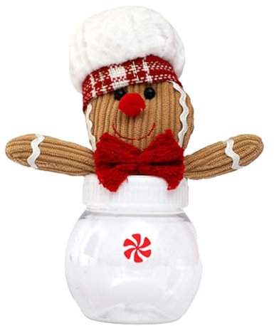 Christmas Gingerbread Candy Jar | Gingerbread Man Christmas Cookies Jar,Decorative Christmas Cookies Jar, Sugar Container For Christmas Candies Cookies