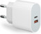 ZGXQDK Adaptateur Secteur USB‑C,25W Chargeu 2 Port Prise USBC en USB A Chargeur Rapide iPhone,pour iPhone 16/15/14/13/12/11/Pro/Max X XS XR 8 7 6S Plus Mini SE, iPad,Samsung Galaxy,Google Téléphones