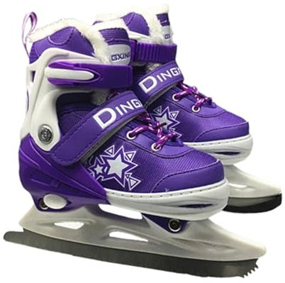 LuminescentDream Patines de Hielo para Patinadores Principiantes e intermedios Patines artísticos para Hombres y Mujeres Ajustable 4 rangos de Tallas(Talla: S 31-34,M 35-38,L 39-42,Cuatro Colores)