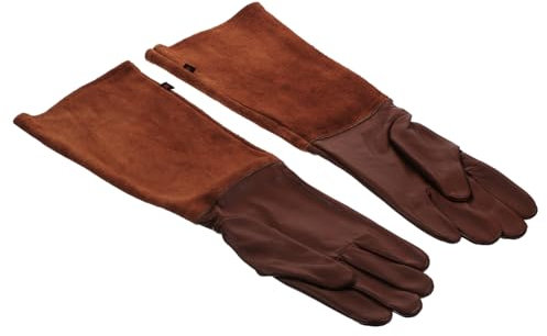 KONTONTY Guantes De Jardinería Largos Protección Para Espinas y Cuero Resistente