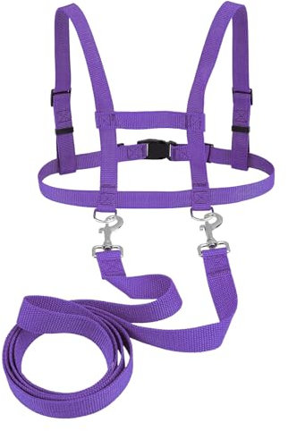 Pferdegeschirr für Kinder Pferdeleine zum Spielen für Kinder Zaumzeug Skifahren Rollenspiel Zubehör für Spielpferd Pferdeleinen Größenverstellbare (Lila, 1 Stück)