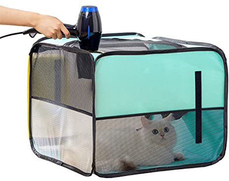 Haustier-Trockenbox – multifunktionaler faltbarer Trockenraum für Katzen und kleine bis mittelgroße Hunde – unverzichtbare Pflegelösung für schnelles und bequemes Trocknen