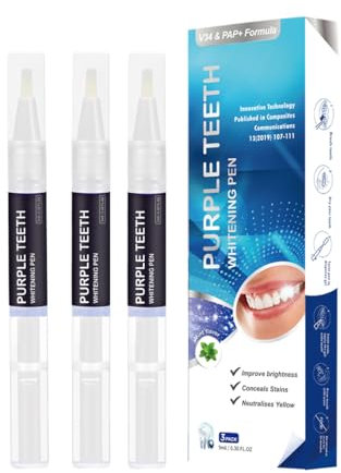 3 Stück Zahnaufhellung Stift,Zähne Aufhellen,Schnelles Bleaching Zähne,Bleaching Stift für Weiße Zähne,Efficiently Schnelles Removes Tough Stains