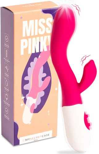 MySecretCase Vibratoreper Donna Punto G Squirting 19,5cm Vibratore Rabbit Vibratoreper Donna Grandi Stimolatore Clitoride Femminile 10 Modalità Vibrazione Sexytoysys Coppia Squirting (Fucsia)