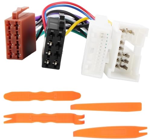 SRunDe Auto Radio Adapter Iso Stecker 16pol Iso Radioadapter Kabel | Kompatibel mit Renault Captur Scenic Mégane Dacia Sandero Logan Duster Lodgy Dokker Mercedes Citan ab2012 Radioanschlusskabel