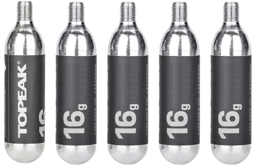 Topeak CO2 Kartusche 16g mit Gewinde (5 STK./Packung), 63402341