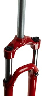 Generisch 27.5 Zoll Zoom Feder Gabel A-Head 1 1/8 einstellbar MTB Schaftlänge 255mm Disc Rot