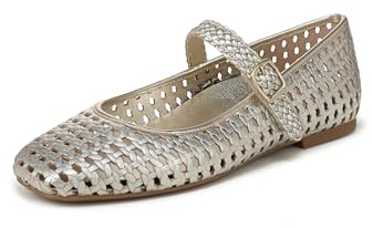 Vionic Damen Alameda Woven Mary Jane Flats