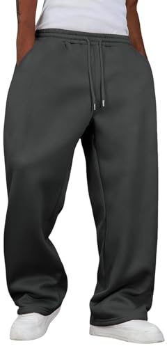 Baggy Jogginghose Stylische Jogginghosen Uncuffed Long Sporthose Weites Bein Sweathose Loose Fit Tracksuit Sweat Pants Spring Sweathose Streetwear