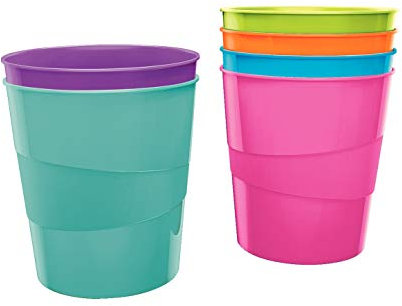 Leitz WOW – Pack von 6 Abfallkörbe, 15 L, Mehrfarbig