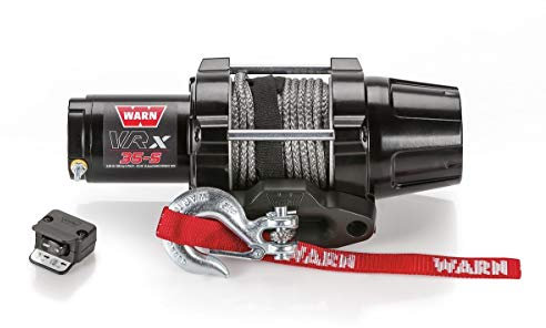 Warn Winch 3500 - Kit de cabrestante sintético VRX 35 [incluye protector de cabrestante resistente]