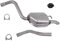 BESTPRICE Auspuff Schalldämpfer Set 1x Endschalldämpfer, mit Montagematerial Kompatibel mit FORD MONDEO Mk3 Turnier (BWY)