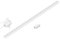 ledscom.de LED Unterbau-Leuchte SIRIS weiß matt mit Netzteil und Touch-Dimmer, flach, 90cm, 963lm, warm-weiß