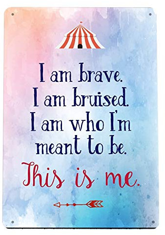 Wandkunstdruck mit inspirierendem Zitat This is Me, Greatest Showman, A2