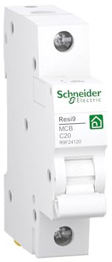 Schneider Electric R9F24120 Resi9 1P Disjoncteur 20 A caractéristique C 6 kA
