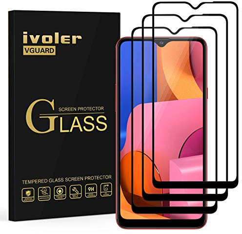 ivoler 3 Stücke Schutzfolie für Samsung Galaxy A20s, [Volle Bedeckung] Schutzglas Folie Hartglas Gehärtetem Glas für Samsung Galaxy A20s