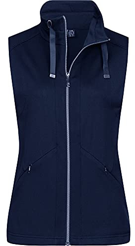 Linea Primero LPO Jennifer II Damen Sport Freizeit Weste Übergröße, Navy, 46