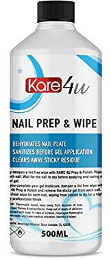Prep And Wipe Nail Gel Polish Cleanser Cleaner UV LED Manicure 100ml to 10 Litre (500ML CAP)