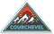 2 x 10 cm breite Courchevel Vinyl-Aufkleber – Frankreich Französisch Berge Ski Reise Urlaub Aufkleber #77424