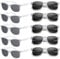 FSMILING 10 Stück Party Sonnenbrille Set Lustige Partybrillen weiss Retro Sonnenbrille Weiß Party Brille Set Für Herren Damen
