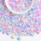 Xzeemo 2010 Stück Halbe Perlen zum Basteln, Flache Rücken Perlen, Lose Perlen Glanz, Kunstperle für Schmuckherstellung, Bunte Halbperlen, Dekoperlen für DIY Maniküre Scrapbooking Basteln, 6 Größen (B)