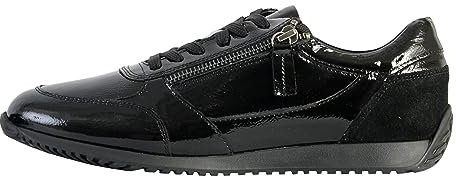 Geox D Calithe A, Mocasines Mujer, Negro, 37 EU