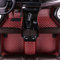 BPOOBP Auto Fußmatten Leder Bodenmatte für Beetle 2000-2010 Allwetter Fussmatten Set Zubehör Fußmatte Rotwein