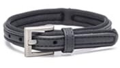 Beeztees Balacron Ax - Hundehalsband - Kunstleder - Schwarz - 24-30 cm x