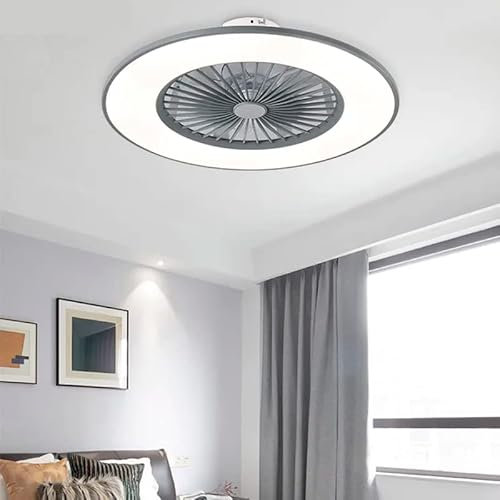 DUPI Ventilador Techo DARWIN Luz LED | Voz Alexa Google | 5 Aspas ABS | 6 Velocidades | Mando Temporizador | Motor DC | Ventilador Inteligente | Blanco