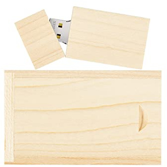 GARRULAX USB Flash Drive, 64GB Holz USB2.0 High Speed USB Daumen Laufwerke Memory Stick Pen Datum Speicher Pendrive U Disk(Ahorn)