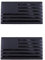 2 x USA Flaggen Emblem für Auto LKW Abzeichen Aufkleber Universal Auto Styling Aufkleber (schwarz)