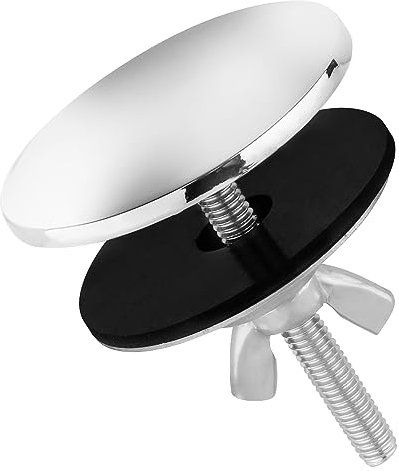 Tapas Orificios de Fregadero, 5cm Acero Inoxidable Tapa Agujero Fregadero Buen Sellado Tapa Agujero Grifo Fregadero Tapa para Orificio de Grifo para Prevención de Fugas (Plata)